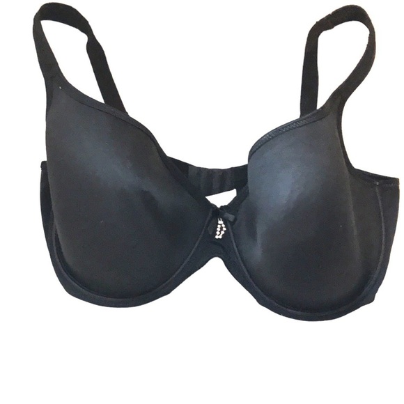 Fit Fully Yours Smooth Moulded Cup Underwired T-shirt Bra black size 40G - Picture 2 of 8